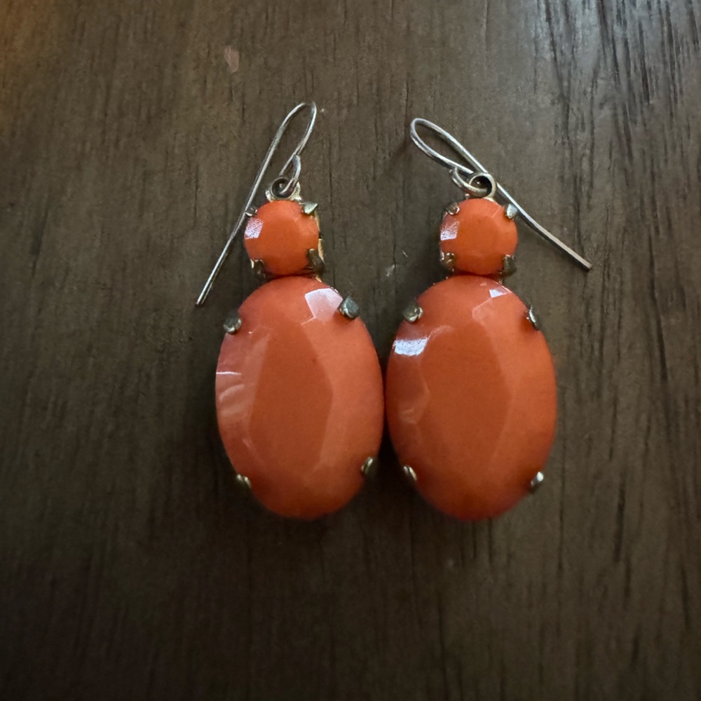 Peach Dangle Earrings
